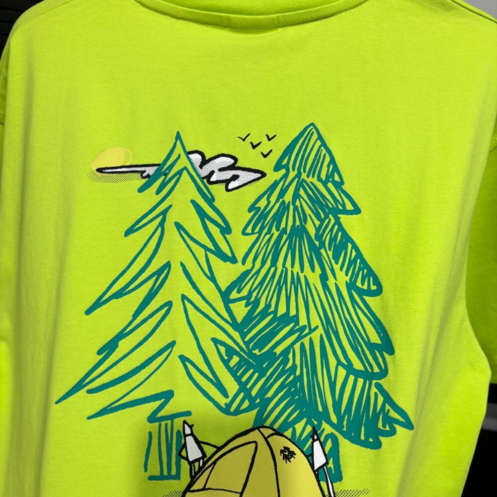 Green Printed Short-Sleeved T-Shirt Kolon Sport View 3